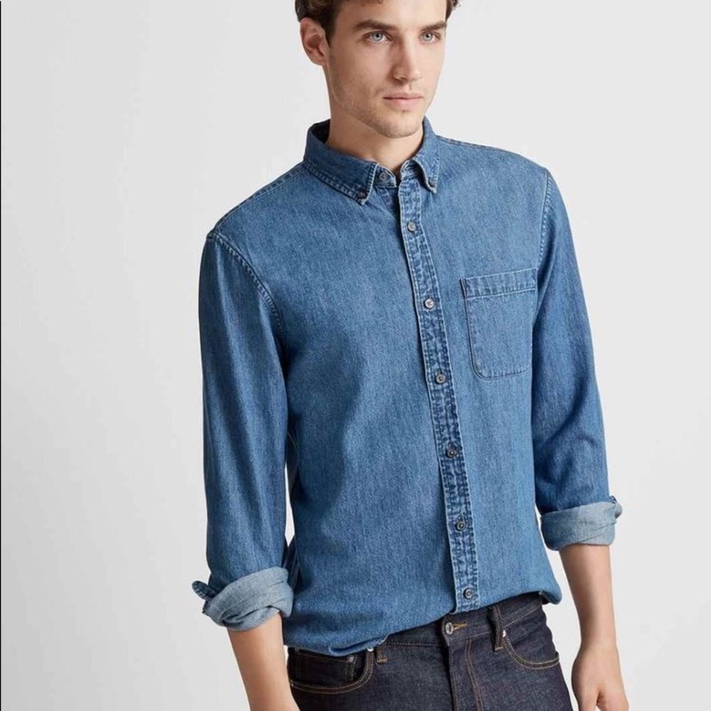 Club Monaco Denim button down shirt